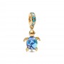 Pandora Sea Turtle Murano Glass Dangle Charm Pandora Sea Turtle Murano Glass Dangle Charm
