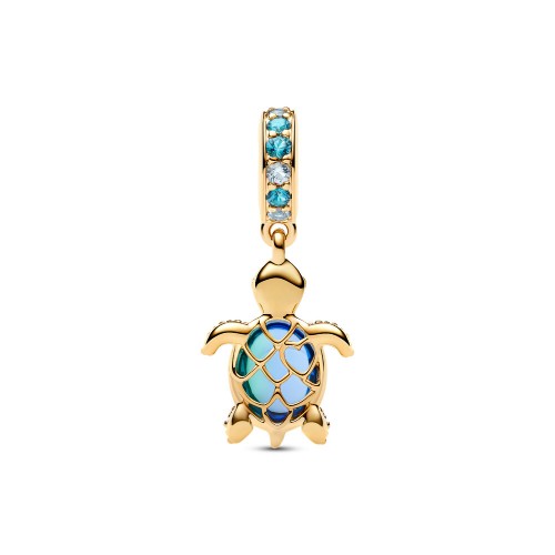 Pandora Sea Turtle Murano Glass Dangle Charm Pandora Sea Turtle Murano Glass Dangle Charm