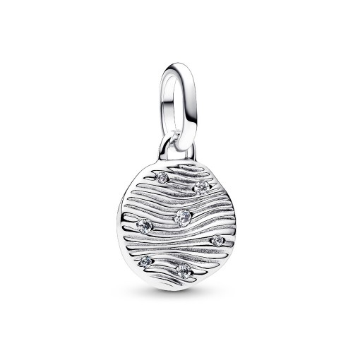 Pandora Engravable Mini Medallion Charm Pandora Engravable Mini Medallion Charm