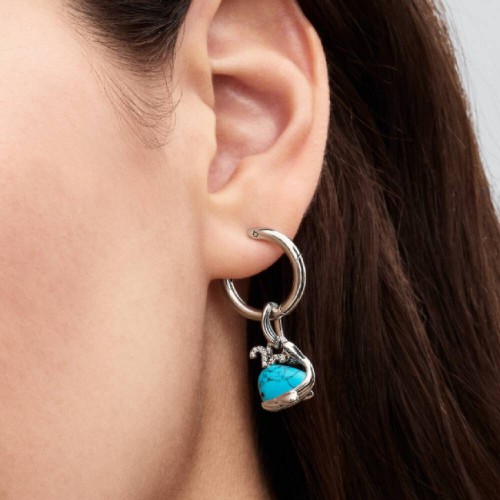 Pandora Turquoise-colored Whale Dangle Charm Pandora Turquoise-colored Whale Dangle Charm