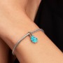 Pandora Blue Murano Glass Sea Snail Dangle Charm Pandora Blue Murano Glass Sea Snail Dangle Charm