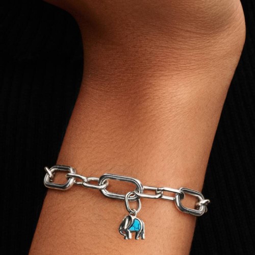 Pandora Turquoise-colored Elephant Mini Dangle Charm Pandora Turquoise-colored Elephant Mini Dangle Charm