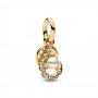 Pandora Hook Double Dangle Charm Pandora Hook Double Dangle Charm