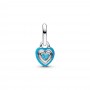 Pandora Turquoise-colored Heart Mini Dangle Charm Pandora Turquoise-colored Heart Mini Dangle Charm