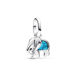 Pandora Turquoise-colored Elephant Mini Dangle Charm Pandora Turquoise-colored Elephant Mini Dangle Charm
