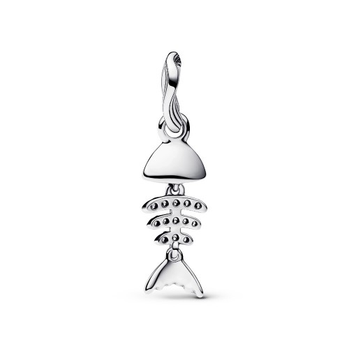 Pandora Turquoise-colored Fishbone Dangle Charm Pandora Turquoise-colored Fishbone Dangle Charm