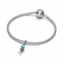 Pandora Turquoise-colored Fishbone Dangle Charm Pandora Turquoise-colored Fishbone Dangle Charm
