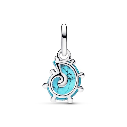 Pandora Blue Murano Glass Sea Snail Dangle Charm Pandora Blue Murano Glass Sea Snail Dangle Charm