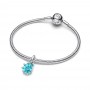 Pandora Blue Murano Glass Sea Snail Dangle Charm Pandora Blue Murano Glass Sea Snail Dangle Charm