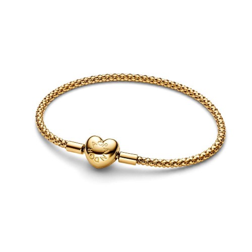 Pandora Heart Clasp Studded Chain Bracelet Pandora Heart Clasp Studded Chain Bracelet