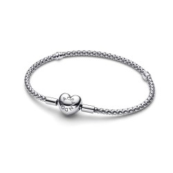Pandora Heart Clasp Studded Chain Bracelet Pandora Heart Clasp Studded Chain Bracelet