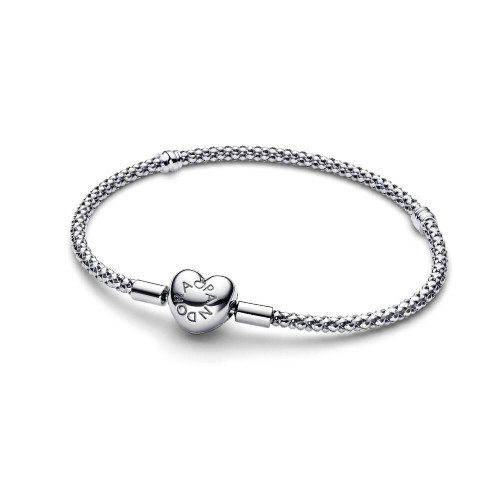 Pandora Heart Clasp Studded Chain Bracelet Pandora Heart Clasp Studded Chain Bracelet
