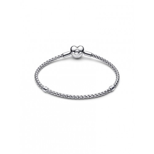 Pandora Heart Clasp Studded Chain Bracelet Pandora Heart Clasp Studded Chain Bracelet