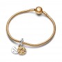 My Pandora Two-tone Daisy Double Dangle Charm My Pandora Two-tone Daisy Double Dangle Charm