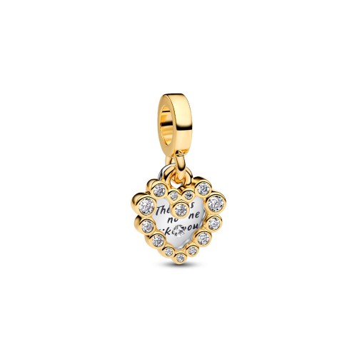 Pandora Sparkling Heart Double Dangle Charm Pandora Sparkling Heart Double Dangle Charm