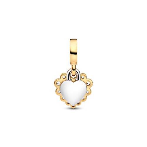 Pandora Sparkling Heart Double Dangle Charm Pandora Sparkling Heart Double Dangle Charm