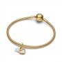 Pandora Sparkling Heart Double Dangle Charm Pandora Sparkling Heart Double Dangle Charm