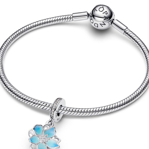 Pandora Blue Blossom Dangle Charm Pandora Blue Blossom Dangle Charm
