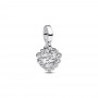 Pandora Sparkling Heart Double Dangle Charm