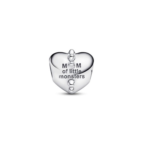 Pandora Mom's Little Monsters Heart Charm Pandora Mom's Little Monsters Heart Charm