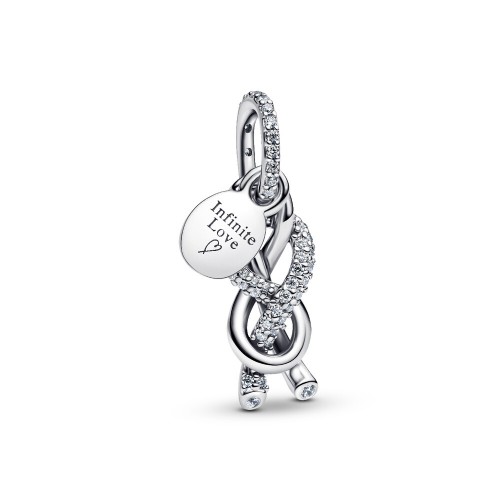 Pandora Pavé Infinity Knot Dangle Charm Pandora Pavé Infinity Knot Dangle Charm