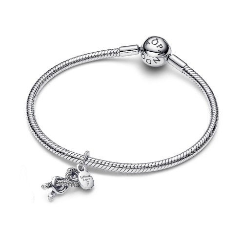 Pandora Pavé Infinity Knot Dangle Charm Pandora Pavé Infinity Knot Dangle Charm