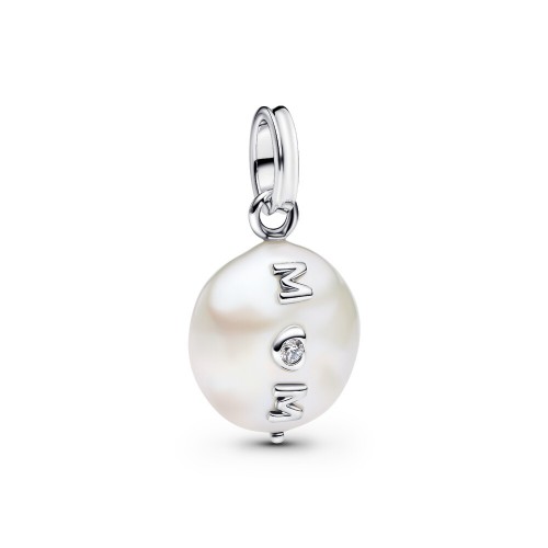 Pandora Treated Freshwater Cultured Baroque Pearl Mom Dangle Charm Pandora Treated Freshwater Cultured Baroque Pearl Mom Dangle Charm