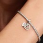 Pandora Sparkling Heart Double Dangle Charm