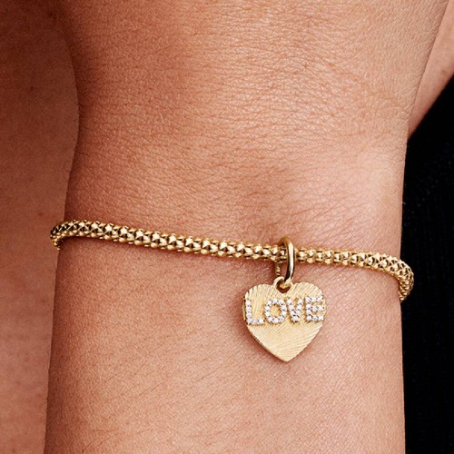 Pandora Engravable Love Heart Dangle Charm Pandora Engravable Love Heart Dangle Charm