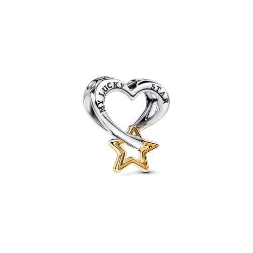 Pandora Lucky Star & Heart Charm Pandora Lucky Star & Heart Charm