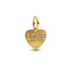 Pandora Engravable Love Heart Dangle Charm Pandora Engravable Love Heart Dangle Charm