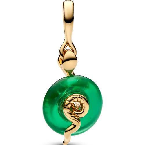 Pandora Snake Green Murano Glass Dangle Charm Pandora Snake Green Murano Glass Dangle Charm