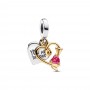 Pandora Engravable Heart & Arrow Double Dangle Charm Pandora Engravable Heart & Arrow Double Dangle Charm