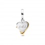 Pandora Engravable Heart & Arrow Double Dangle Charm Pandora Engravable Heart & Arrow Double Dangle Charm