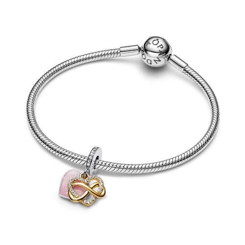 Pandora Sparkling Infinity Heart Dangle Charm Pandora Sparkling Infinity Heart Dangle Charm
