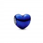 Pandora  Metallic Blue Heart Charm