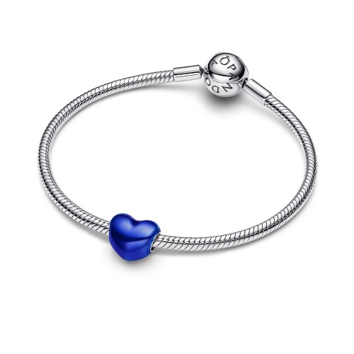 Pandora  Metallic Blue Heart Charm
