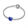 Pandora  Metallic Blue Heart Charm