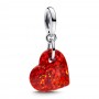Pandora Opalescent Red Heart Dangle Charm Pandora Opalescent Red Heart Dangle Charm