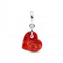 Pandora Opalescent Red Heart Dangle Charm Pandora Opalescent Red Heart Dangle Charm