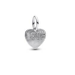 Pandora Engravable Love Heart Dangle Charm Pandora Engravable Love Heart Dangle Charm