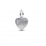 Pandora Engravable Love Heart Dangle Charm Pandora Engravable Love Heart Dangle Charm