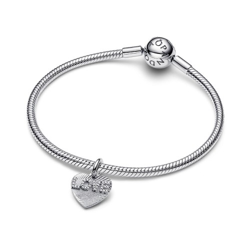 Pandora Engravable Love Heart Dangle Charm Pandora Engravable Love Heart Dangle Charm