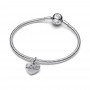 Pandora Engravable Love Heart Dangle Charm Pandora Engravable Love Heart Dangle Charm