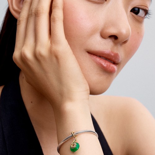 Pandora Snake Green Murano Glass Dangle Charm Pandora Snake Green Murano Glass Dangle Charm