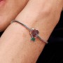 Pandora Sparkling Rose in Bloom Charm Pandora Sparkling Rose in Bloom Charm