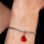 Pandora Opalescent Red Heart Dangle Charm Pandora Opalescent Red Heart Dangle Charm