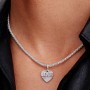 Pandora Engravable Love Heart Dangle Charm Pandora Engravable Love Heart Dangle Charm