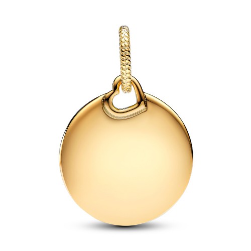 Pandora Engravable Round Tag Dangle Charm Pandora Engravable Round Tag Dangle Charm