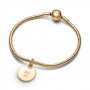 Pandora Engravable Round Tag Dangle Charm Pandora Engravable Round Tag Dangle Charm